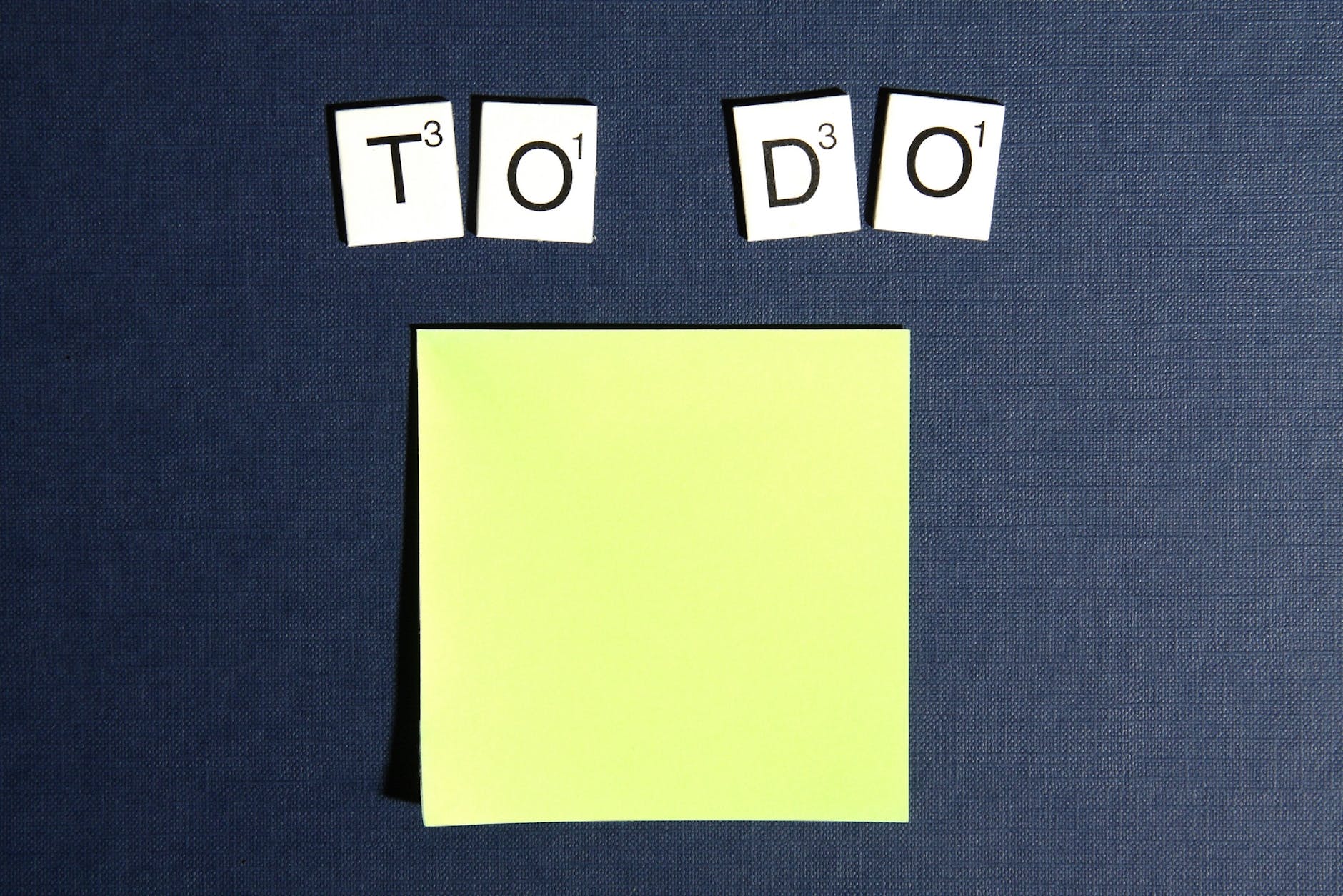 postit scrabble to do todo